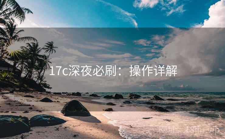 17c深夜必刷：操作详解